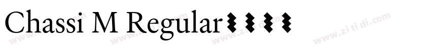 Chassi M Regular字体转换